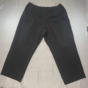 Briggs Women's Dress Pants Black Polyester Pull On Size 22WS Flat Front